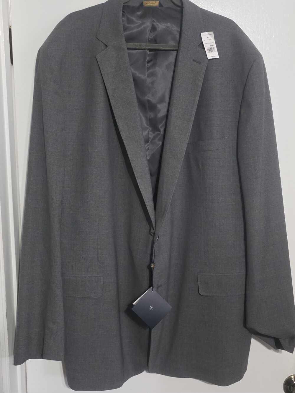 Brooks Brothers Explorer Collection Wool Jacket Grey Men Size 52 XL NWT Defect